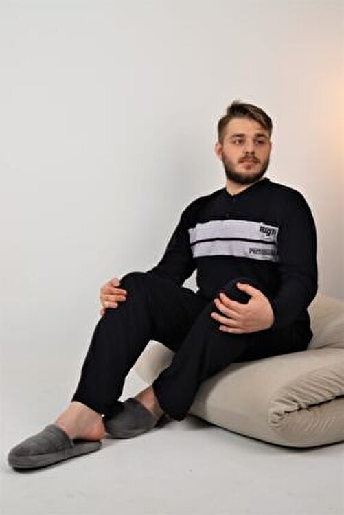 Şipka %100 Pamuklu Süprem Erkek Büyük Beden Pijama Takımı 835 görsel 8
