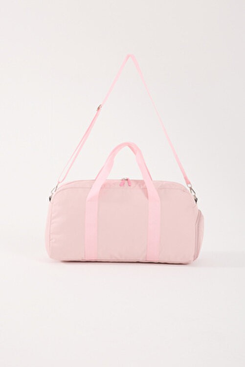 Roxbros Spor Çantası Pembe Polyester Karışımlı Ayakkabı Bölmeli Orta Boy Çanta görsel 3