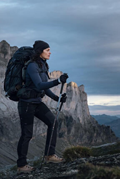 Decathlon Yetişkin Outdoor Trekking Dokunmatik Eldiveni - Siyah - MT500 görsel 7