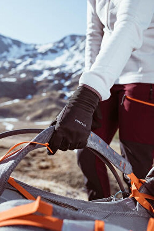 Decathlon Yetişkin Outdoor Trekking Dokunmatik Eldiveni - Siyah - MT500 görsel 8