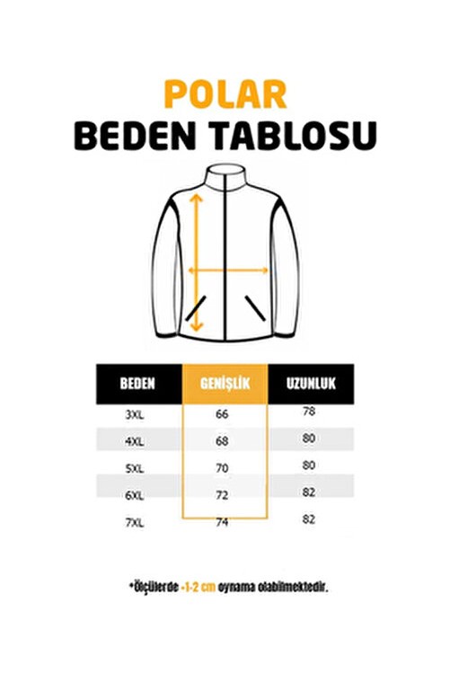 Lukitus Gri Renkli Tüylenme Yapmaz Anti Pilling Erkek Büyük Beden Polar Mont Regular Fit görsel 4