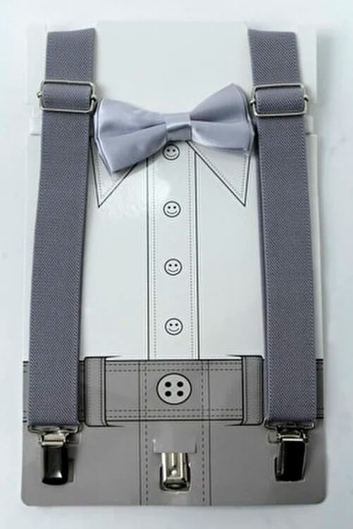 Gentlemen Papyon Askı Set Gri
