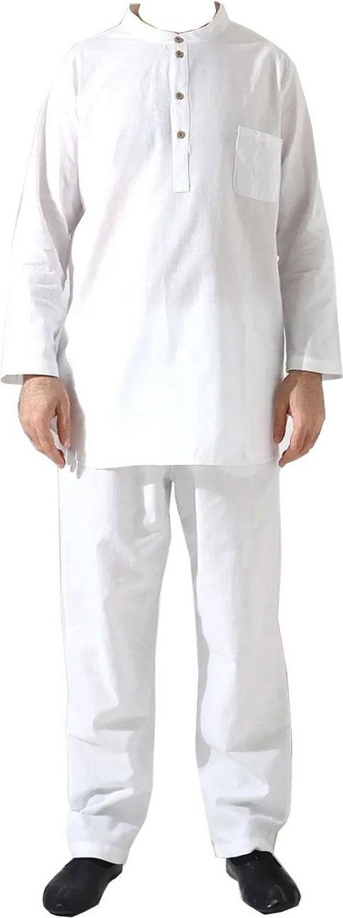 Çağrı Erkek Tek Cepli Gömlek Pantolon Ikili Takım Hac ve Umre Kıyafeti