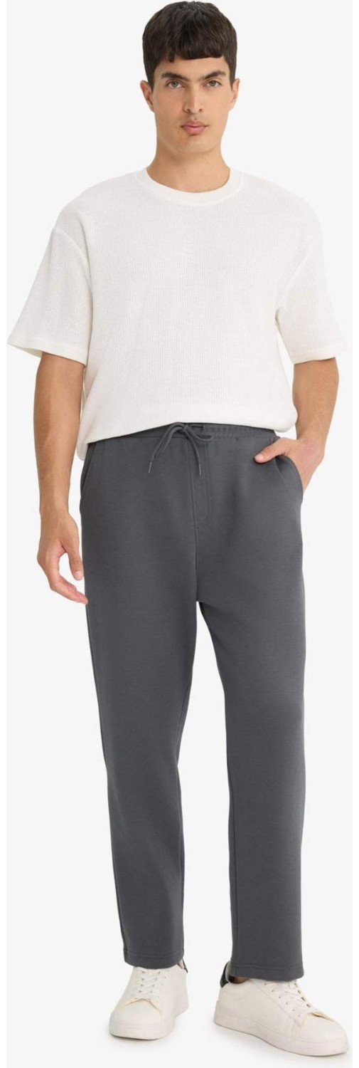 DeFacto Regular Fit Beli Bağcıklı Düz Paça Cepli Eşofman Altı E7829AX25AU görsel 3