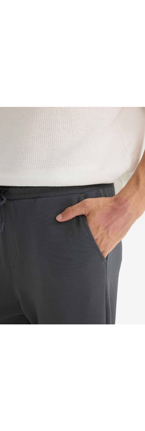 DeFacto Regular Fit Beli Bağcıklı Düz Paça Cepli Eşofman Altı E7829AX25AU görsel 5