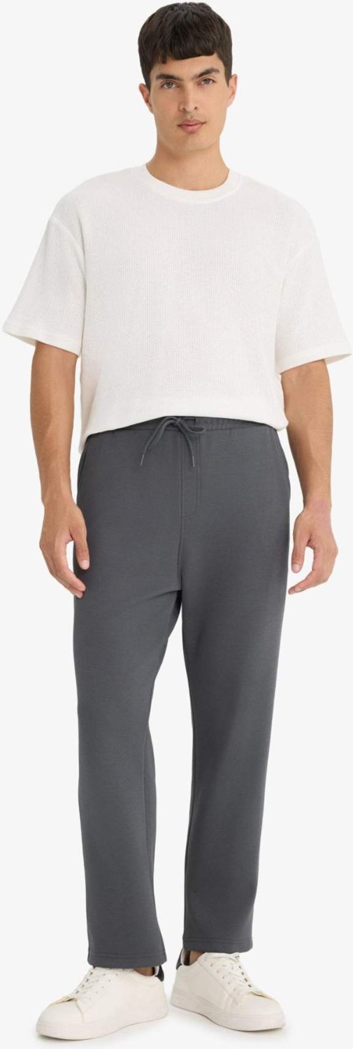 DeFacto Regular Fit Beli Bağcıklı Düz Paça Cepli Eşofman Altı E7829AX25AU görsel 8