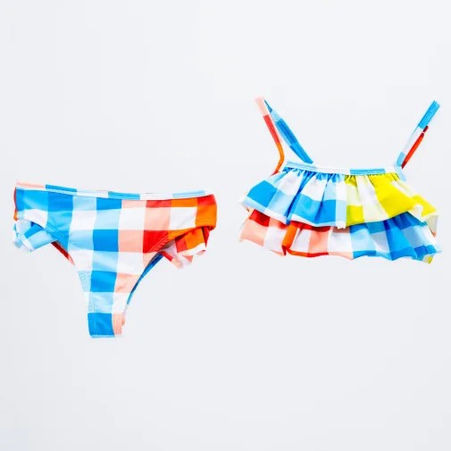 Moi Noi Kız Bikini Desenli Turuncu görsel 3