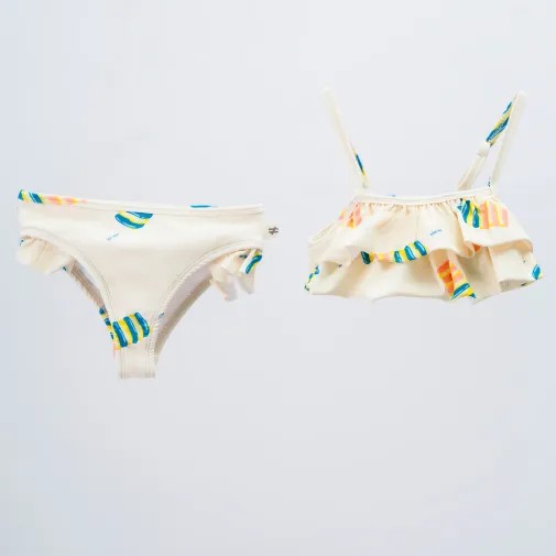 Moi Noi Kız Bikini Desenli Turuncu görsel 2