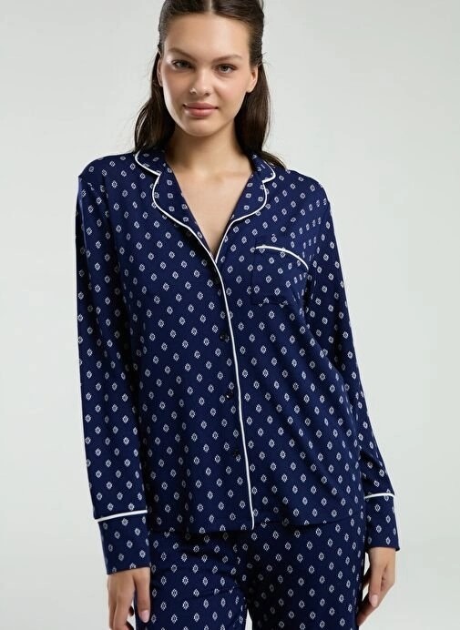 Pierre Cardin PC8950-S Kadın Gömlek Pijama Takım