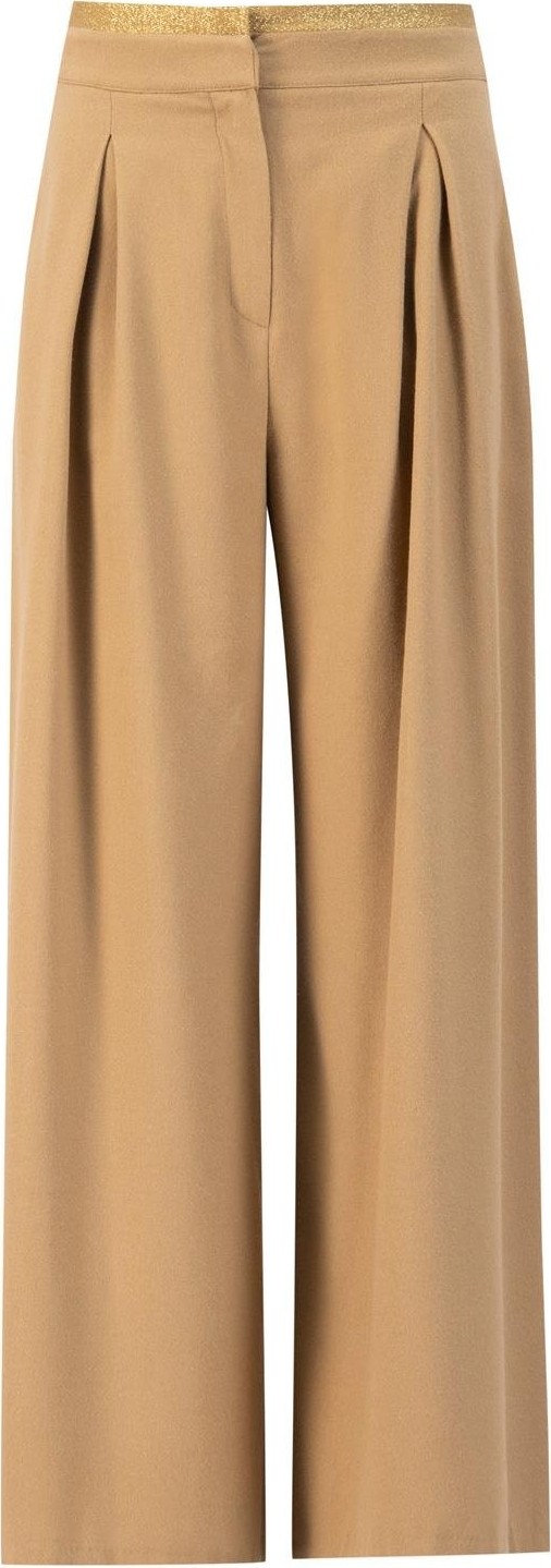 Armine Pileli Pantolon Etek 24K2709 Camel görsel 4