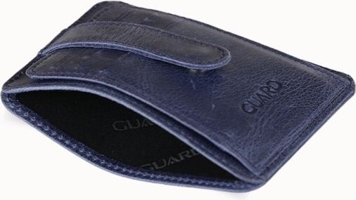Guard Crazy Lacivert Hakiki Deri Dikey Model Kredi Kartlık // GRD260612WT1472 görsel 4