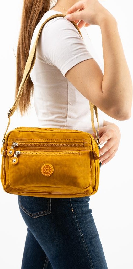 Baginn Kadın Postacı Çanta Hafif Klinkır Kumaş Çok Cepli Çapraz Askılı Omuz Çantası 24*16 cm Günlük Çanta