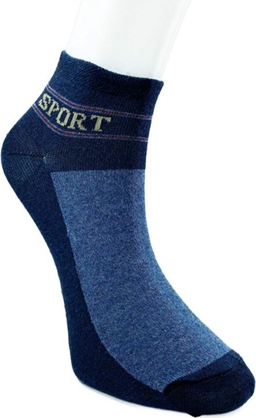 Mbb E-Ticaret 12 Çift Pamuklu Erkek Yazlık Spor Bilek Çorap Siyah Gri Lacivert görsel 2