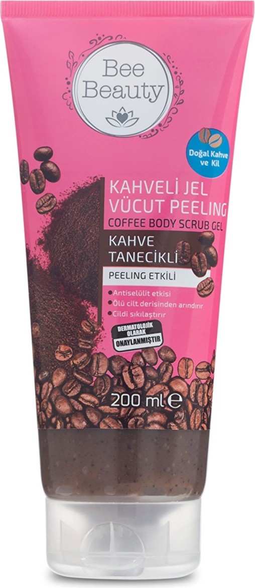 3Ecoswear Bee Beauty Kahveli Jel Vücut Peeling 200 ml