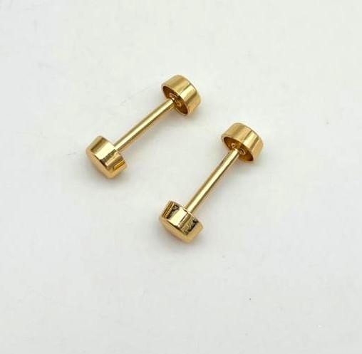 Angel Çanta Aksesuar 3 cm Vidalı Böce Light Golden Renk (Halter) 2 Adet görsel 3