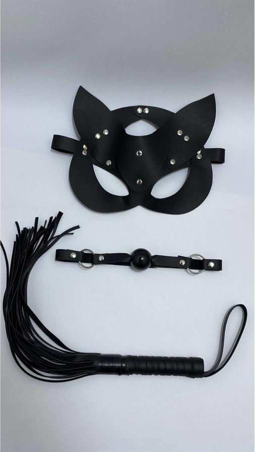 Aria's Closet Siyah Maske Ağız Topu,3'lü Set AX19635