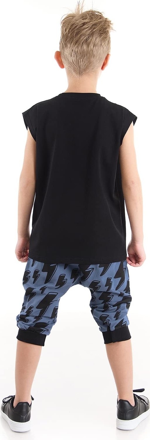 Die Grup Şimşek Dino Erkek Çocuk T-Shirt Kapri Şort Takım görsel 2
