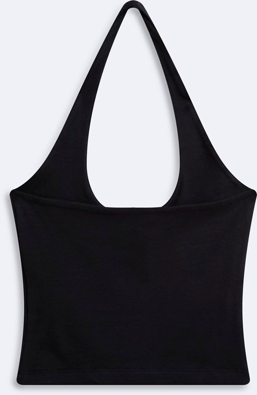 LTB Halter Yaka Crop Siyah Atlet görsel 2