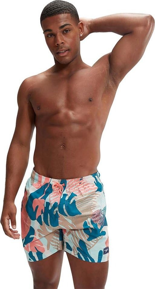 Die Grup Speedo Erkek Erkek Dijital Baskılı Boş Zaman 16" Watershort Klasik, Çok Renkli, M