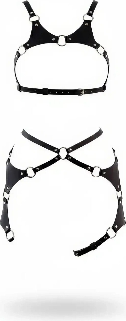Nemere Siyah Harness Takım Deri O-Halkalı Ayarlanabilir - APFT1253 görsel 4