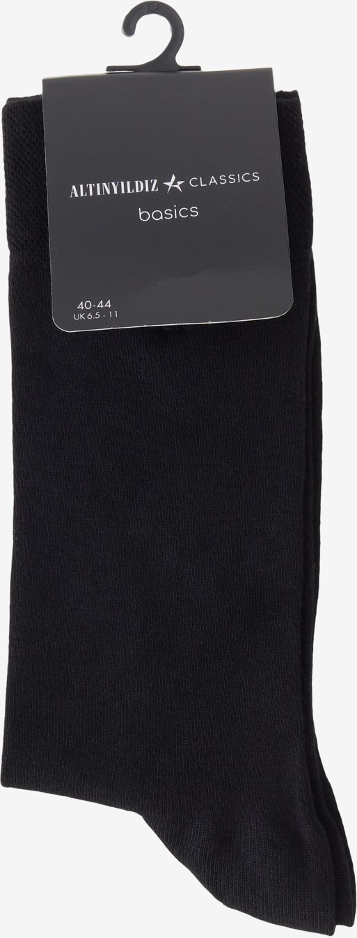 Altınyıldız Classics Modal Tekli Çorap Düz Siyah Standart Fit %70 Modal %26 Poliester görsel 4