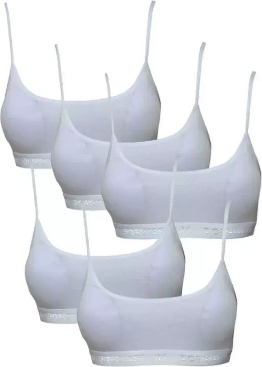 MiraLive Pedli Ip Askılı Beyaz Büstiyer 5 Adet