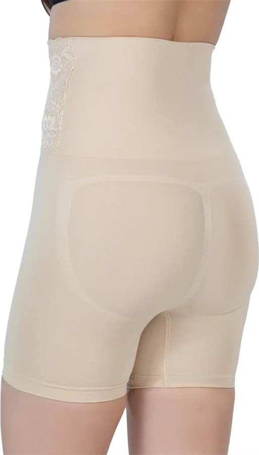 Fantastik Store Arias Closet Ten Mı Emay 2091 Önü Dantelli Yüksek Bel Boxer Korse görsel 2