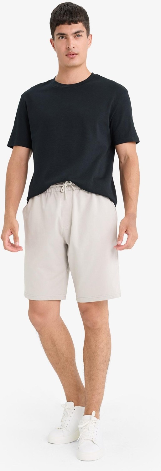 DeFacto Slim Fit Cepli Pamuklu Basic Bermuda Şort W1105AZ25SP