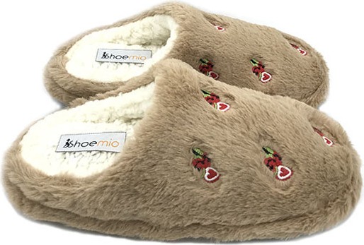 Shoemio Karla Nakışlı Kadın Ev Terliği görsel 4