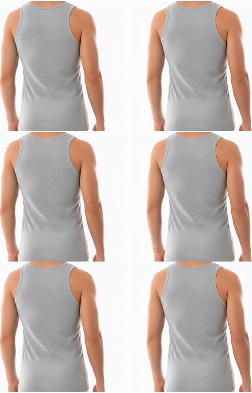 Süsen Lingerie 6 Adet Erkek Beyaz Atlet, Günlük Erkek Atlet, Erkek Penye Atlet görsel 7