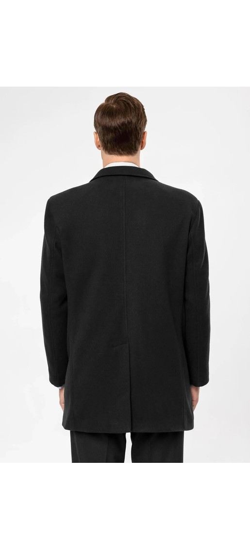 Süvari Slim Fit Sivri Yaka Erkek Koyun Yünlü Kaban görsel 8