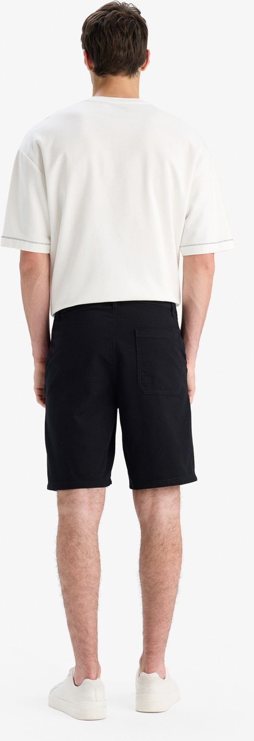 DeFacto %100 Pamuk Regular Fit Bermuda Şort E1231AX25SM görsel 5