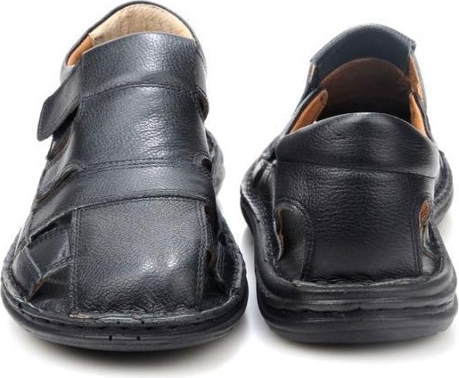 Pisagor PS-33760 Erkek Ortopedik Deri Günlük Sandalet Ayakkabı görsel 4