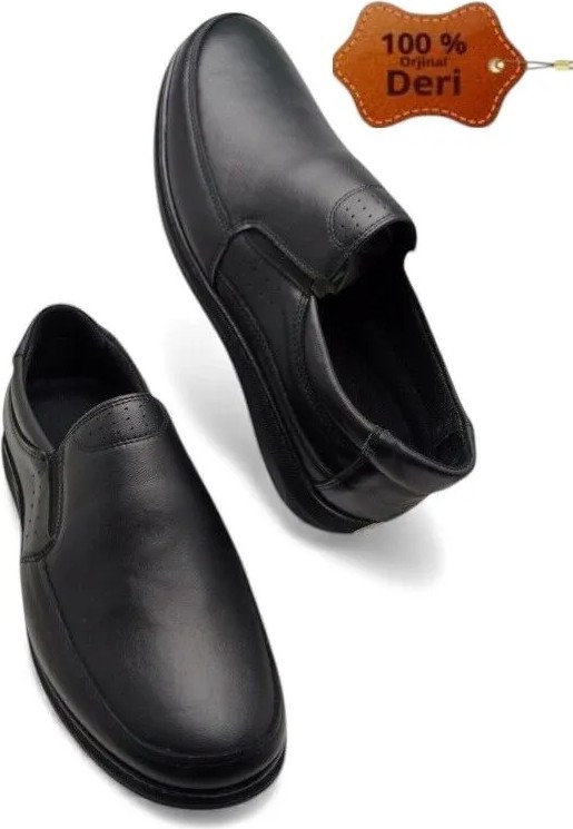 Magic Shoes Erkekler İçin Magic Shoes Klasik Mevsimlik Baba Ayakkabısı Düz Tabanlı 100% Orijinal Deri görsel 3