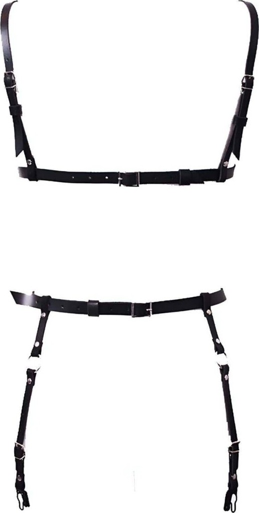 Aesco Deri Jartiyer Takım Harness - BRF228 görsel 2