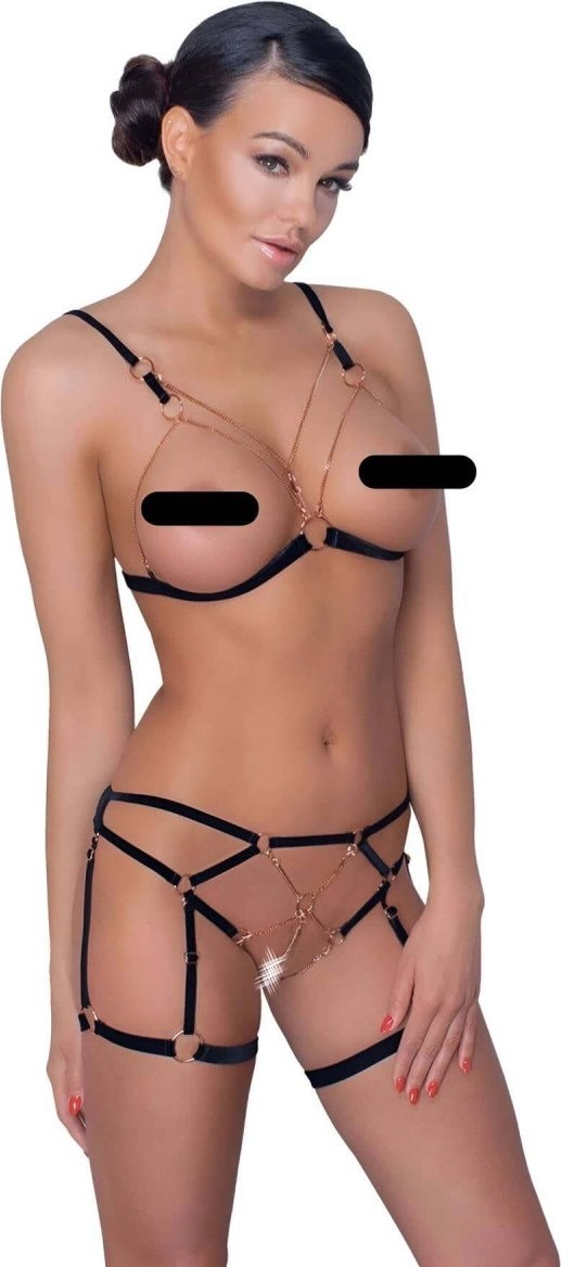 mery Lastik ve Zincir Detaylı Seksi Jartiyer Takım - BRF786 Mery Woman görsel 7