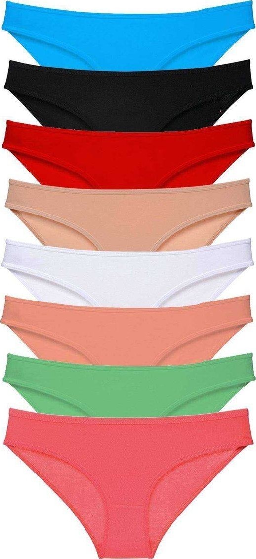 Kuzgun Ticaret 8 Adet Süper Eko Set Likralı Kadın Slip Külot Set 5