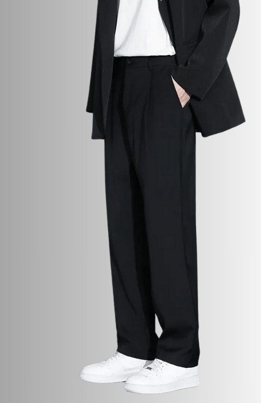 Wamoss 2025 Vintage Baggy Pileli Kumaş Pantolon görsel 2