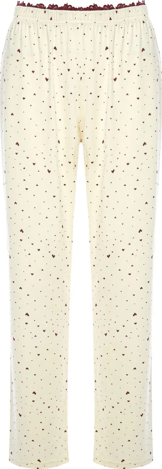 Koza İç Giyim Kadın Pamuklu Kaplı Askılı Dantelli Pijama Takımı görsel 4