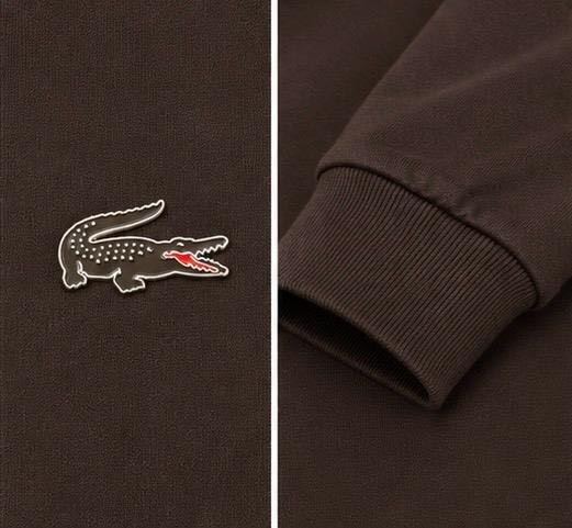 Lacoste Polo Çıtçıtlı Kapama Acı Kahve Regular Fit Uzun Kol görsel 3