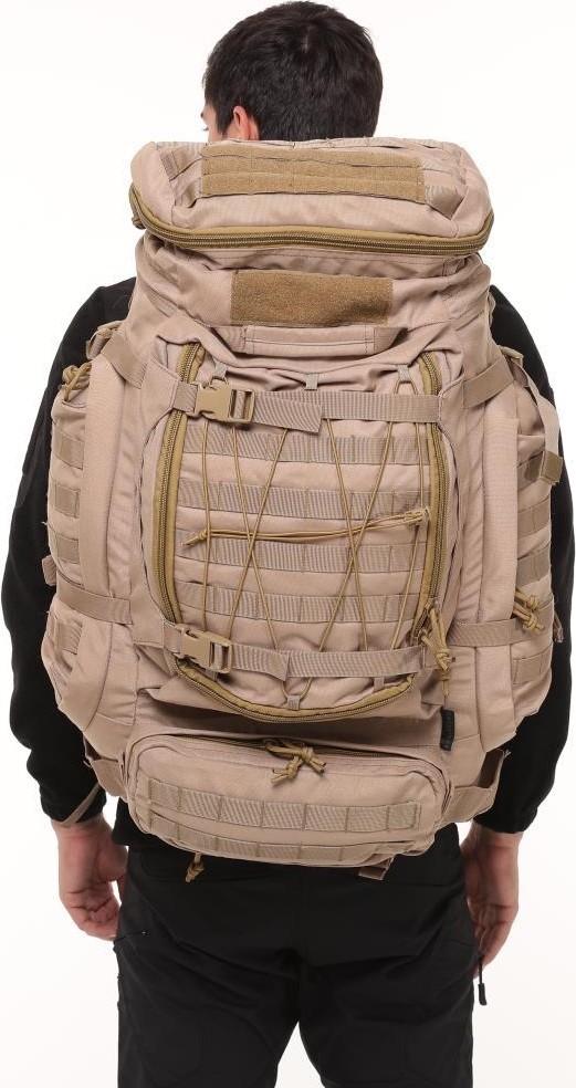 Single Sword Premium Kalite 100+10L Su Geçirmez Outdoor Seyahat ve Outdoor Sırt Çantası Standart Beden - Renk: Bej görsel 2