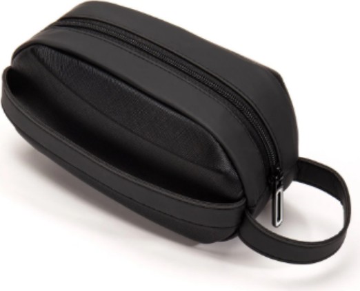 Sannora Bags Siyah Erkek Portföy Clutch Traş Kozmetik Bakım ve Günlük El Çantası görsel 2