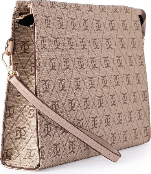 Glondy Sasha Suni Deri Clutch Kadın Portföy El Çantası Bej görsel 4