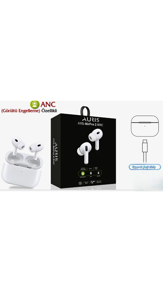 Resim Auris Aurıs Ars-Airpro2 Anc Bluetooth Kulaklık 
