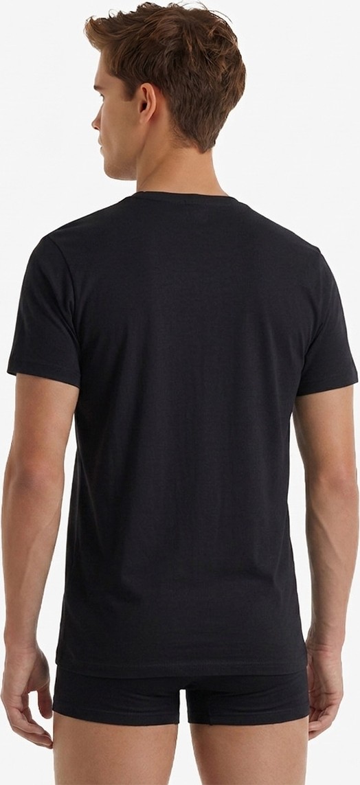 Blackspade Erkek Fanila V Yaka Loose Fit 2li Paket 9639 - Siyah görsel 2