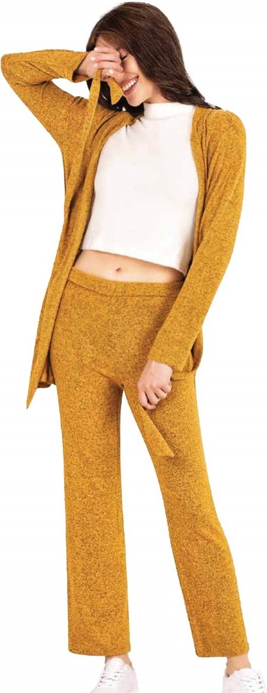 Dowry KADIN HIRKALI KIŞLIK ÜÇLÜ PİJAMA SET HOMEWEAR DOWRY 15-10