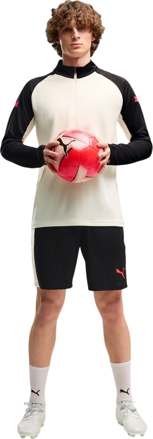 Puma Individualliga 1/4 Zip Top Bej Erkek Eşofman Üstü görsel 3