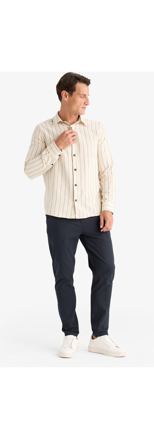 DeFacto Jogger Fit Beli Lastikli Cepli Dar Paça Keten Görünümlü Pantolon Z6475AZ25SP görsel 2