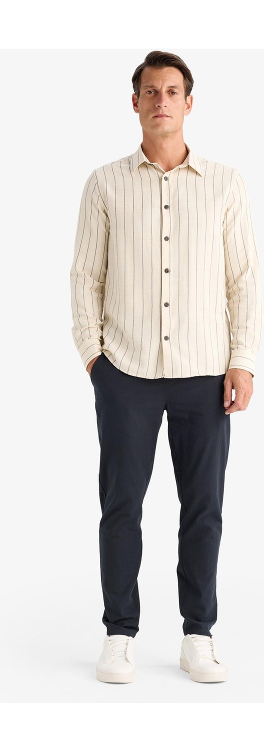 DeFacto Jogger Fit Beli Lastikli Cepli Dar Paça Keten Görünümlü Pantolon Z6475AZ25SP görsel 4