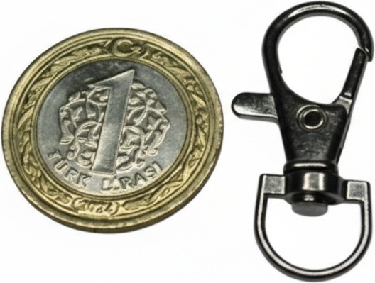 Orhan Çanta 1 Cm 50 Adet Balık Kanca Siyah Nikel (Antrasit) - Metal Çanta ve Cüzdan Askı Klipsi görsel 4